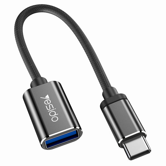 Adattatore OTG USB-C - USB-A Yesido GS01, Nero