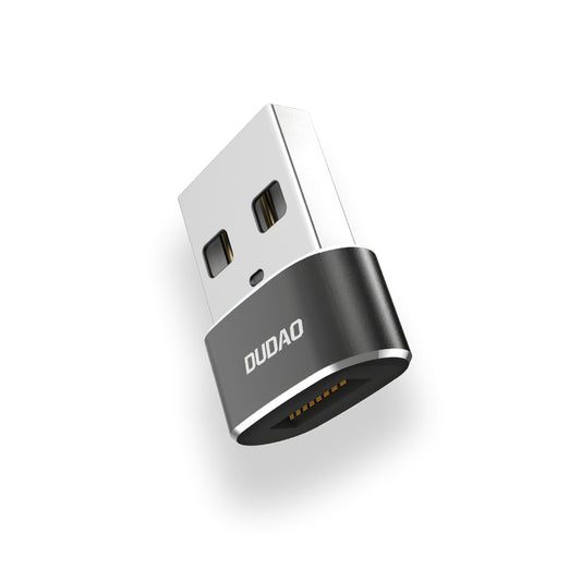 USB-C auf USB-A Daten- und Ladeadapter Dudao L16AC, Schwarz