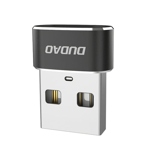 USB-C auf USB-A Daten- und Ladeadapter Dudao L16AC, Schwarz