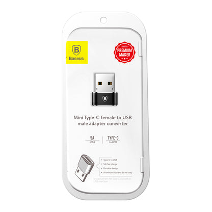Adaptateur de données et de charge USB-C vers USB-A Baseus, noir CAAOTG-01 CAAOTG-01
