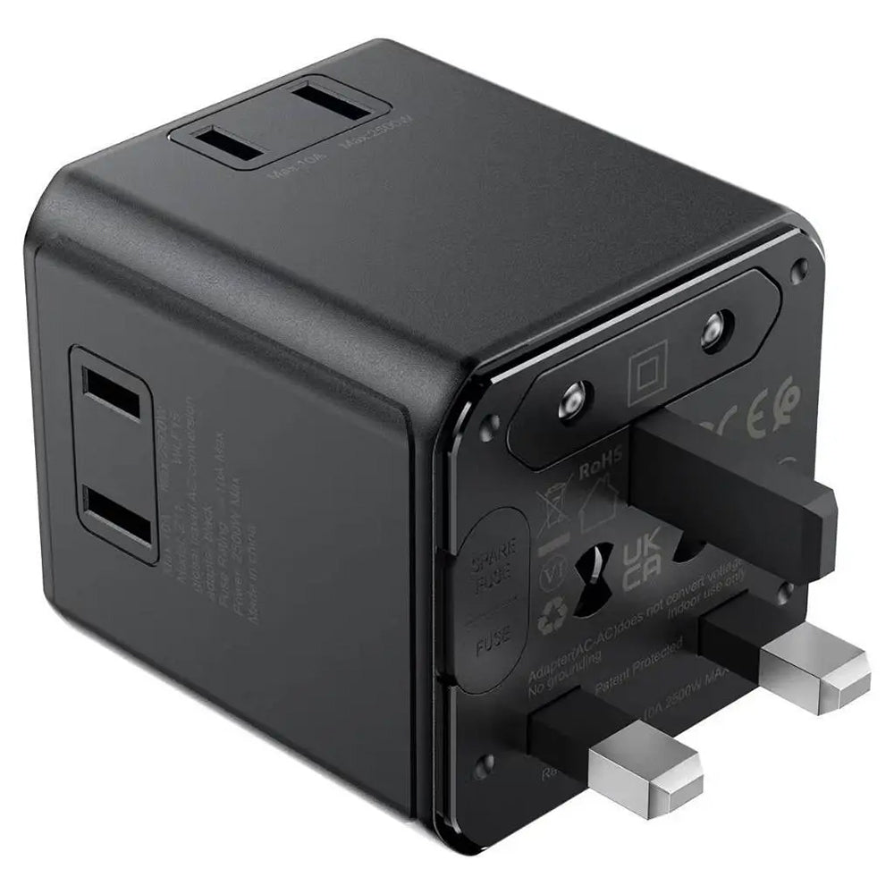 Acefast Z11 Travel Netzadapter, Schwarz