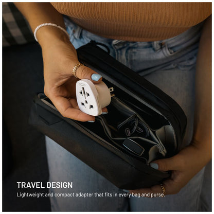 Netzwerkadapter Fixed EU / UK / USA - US, Weiß