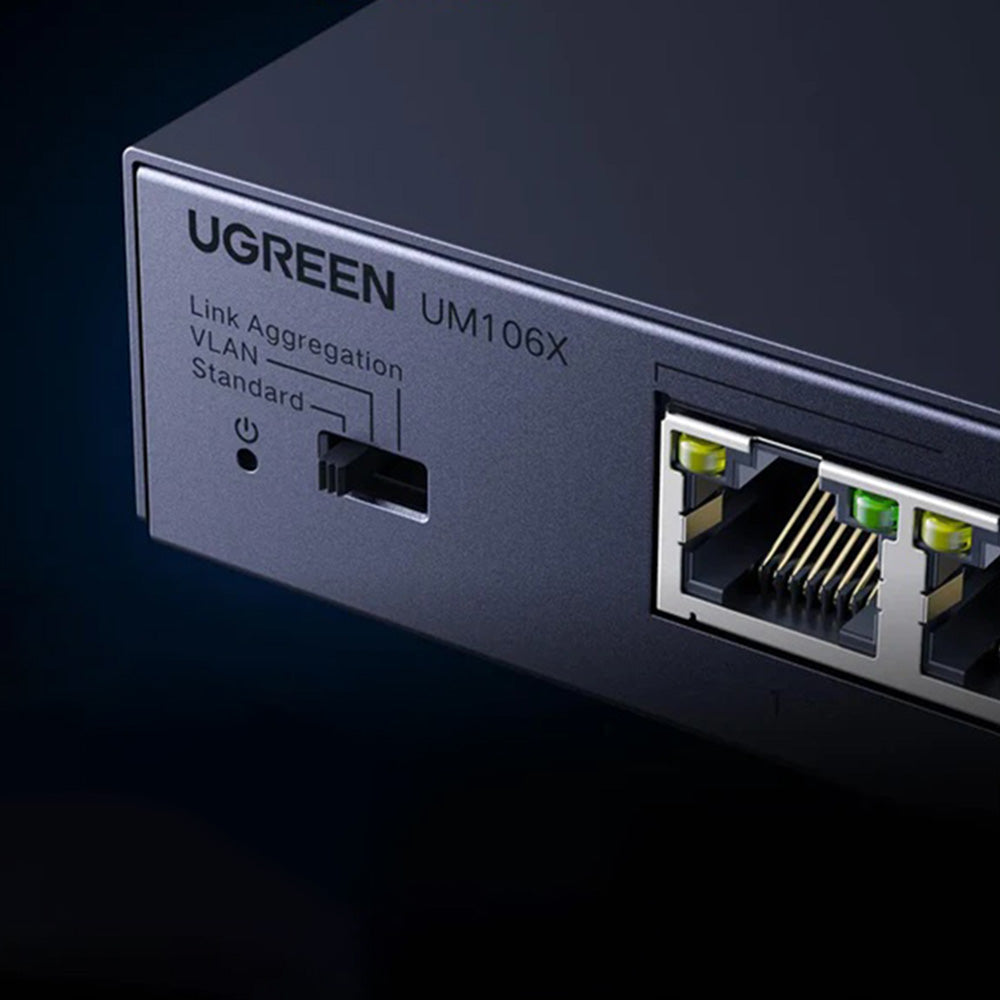 Switch di rete UGREEN 35048EU, 5 x RJ45, Grigio
