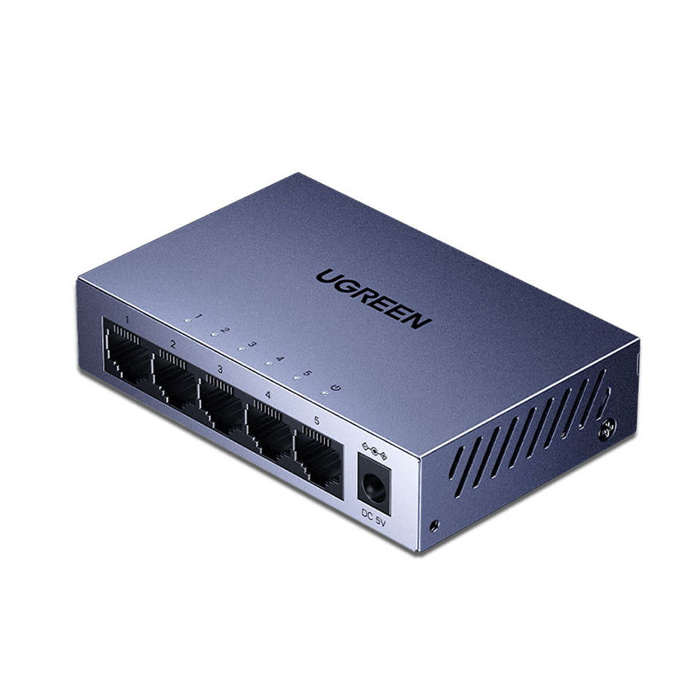UGREEN CM933 Netzwerkswitch (65956EU), 5 x RJ45, Schwarz