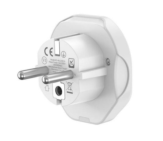 XO Design WL23 Reiseadapter | UK auf EU | Weiß