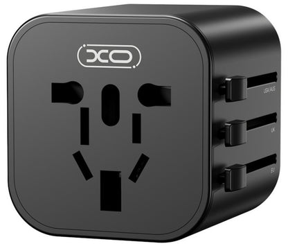Adaptateur Réseau XO Design WL28 Travel US / UK / AU / CN / EU, Noir