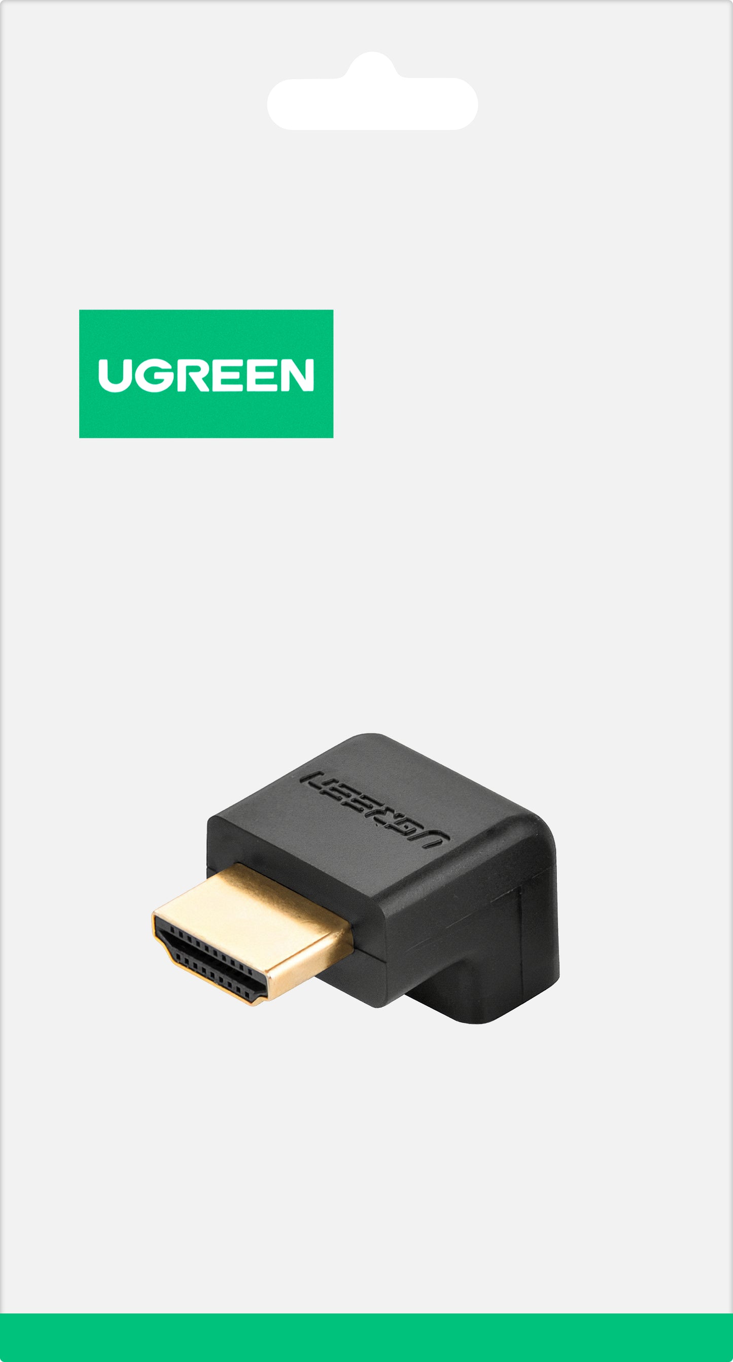 Videoadapter UGREEN HD112 Down Angle, HDMI - HDMI, 4K, Schwarz