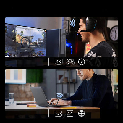 Wireless Adapter UGREEN AX900 (75109), Dualband, Wi-Fi 6, 600Mbps, Schwarz