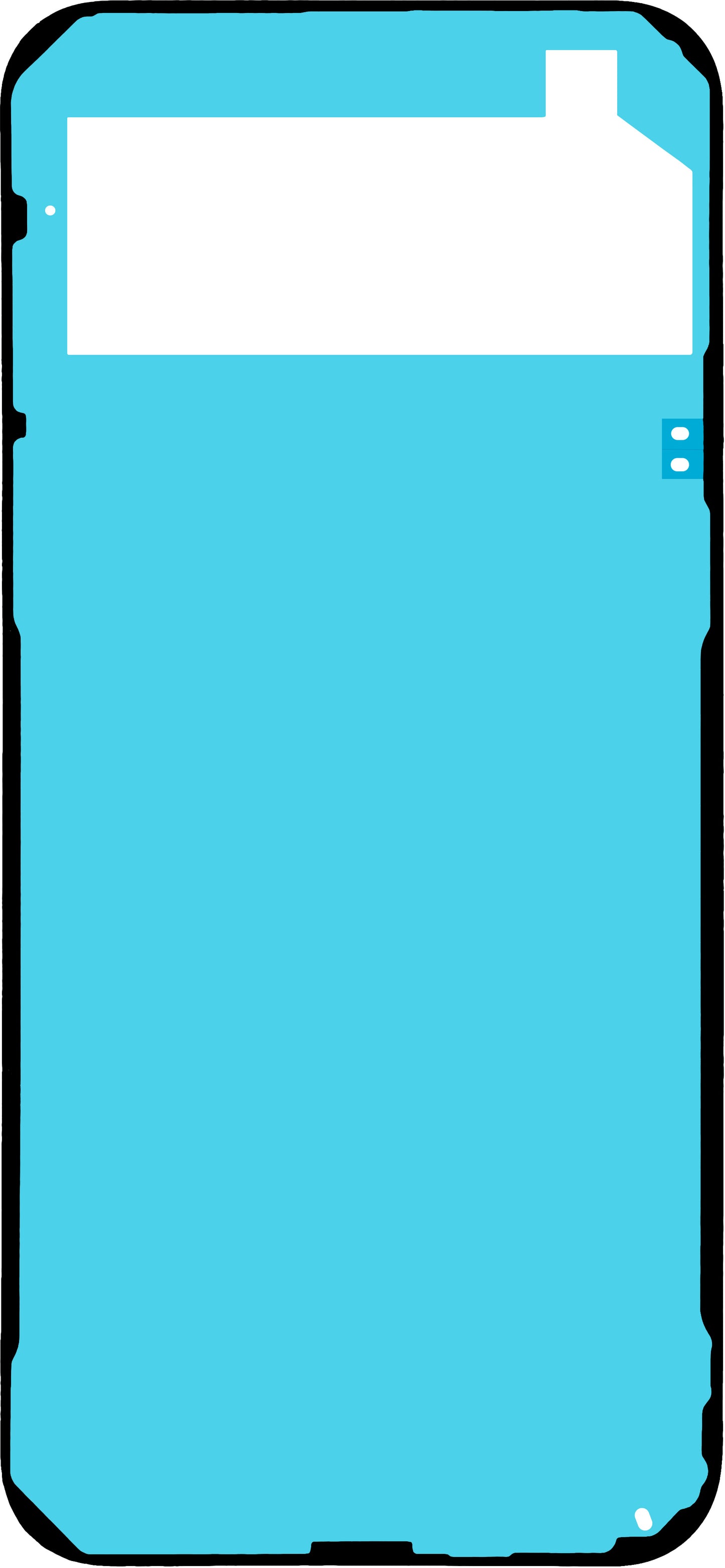 Adesivo Coperchio Batteria Google Pixel 9 Pro XL, Service Pack G806-10576-90