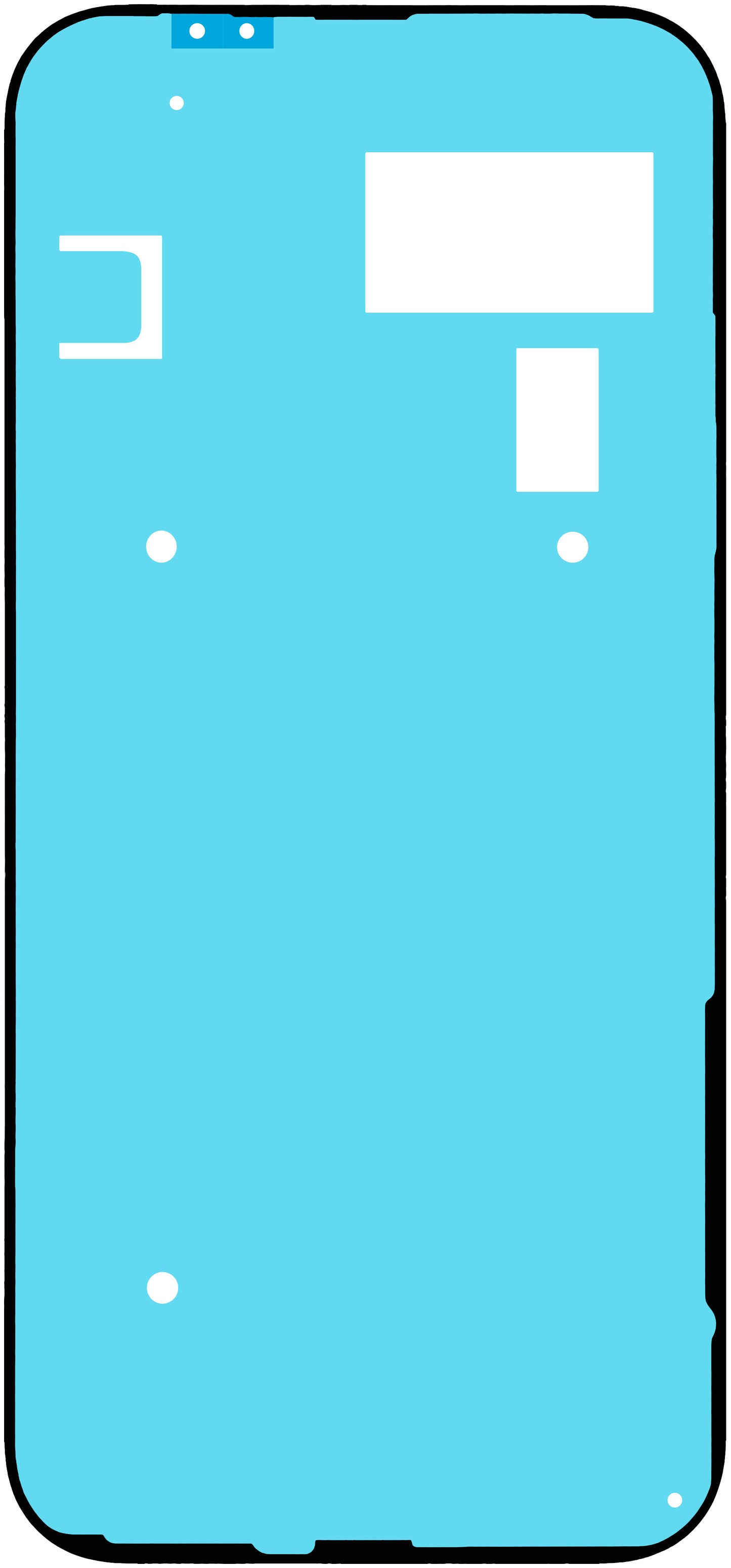 Adhésif Couvercle Batterie Google Pixel 9a, Service Pack G806-12186-01