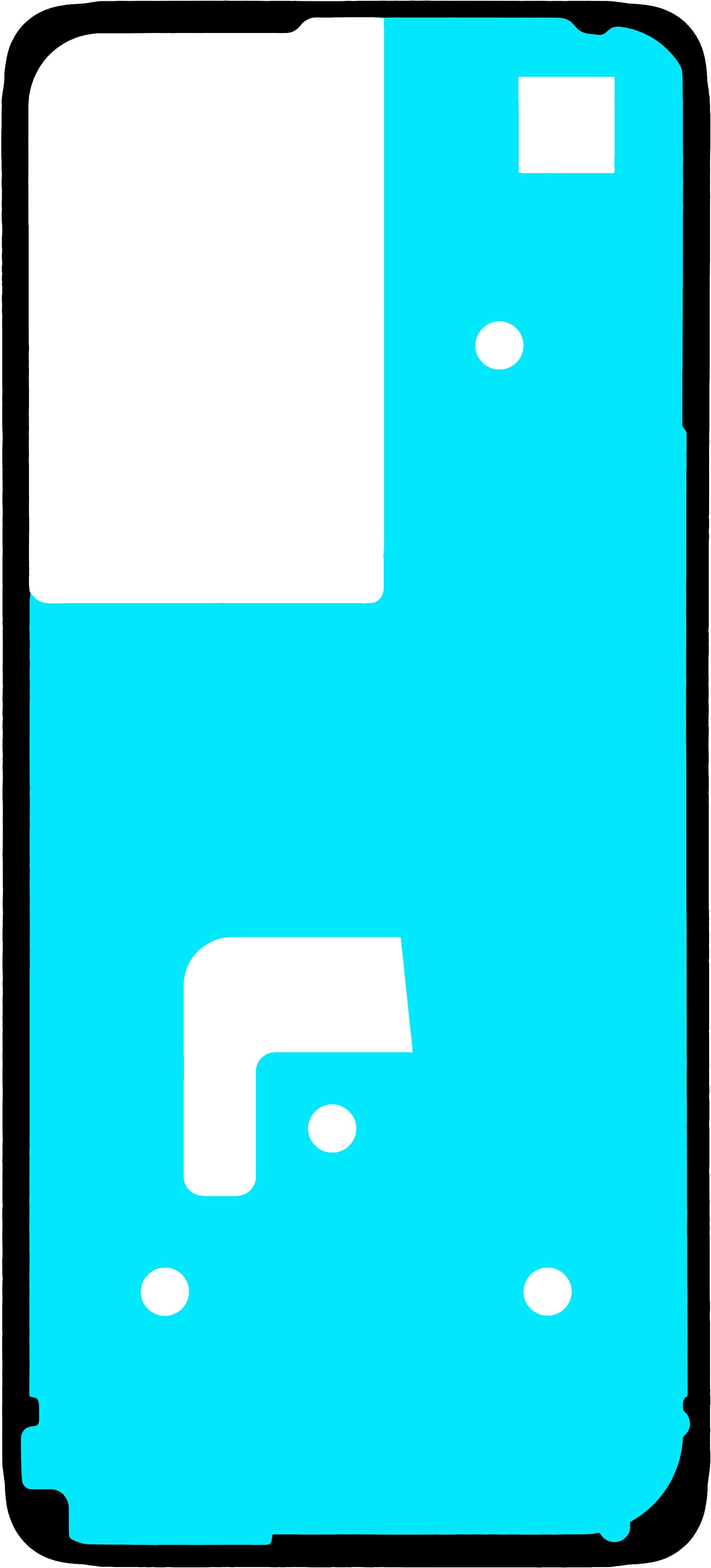 Adesivo Coperchio Batteria Realme C75, Service Pack 612714001225