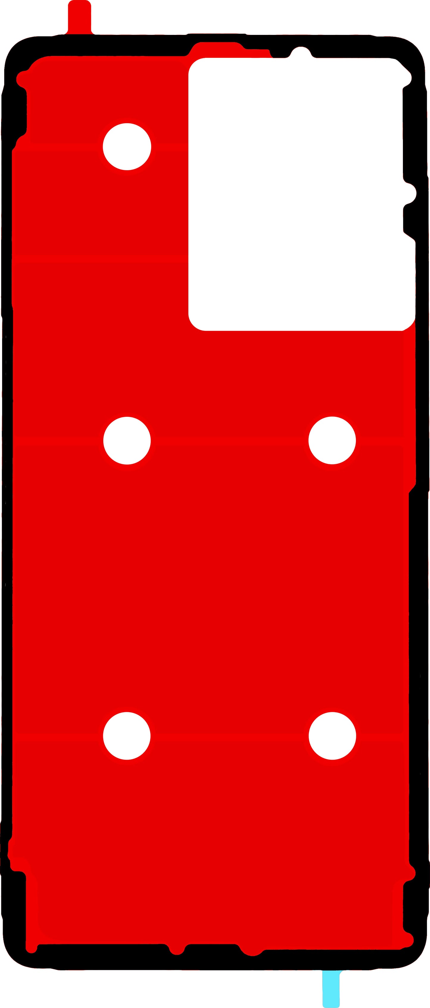 Adesivo Coperchio Batteria Realme GT 7T, Service Pack 612717000521