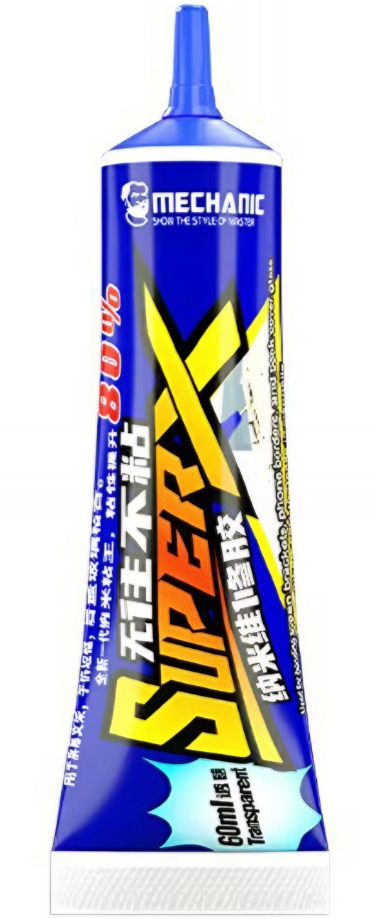 Colla Liquida Mechanic Super X, 60ml, Trasparente