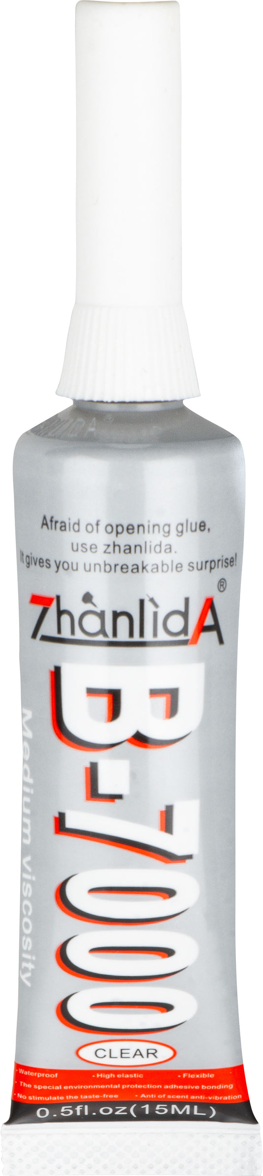 Zhanlida B-7000 Flüssigkleber 15ml | Transparent | Reparatur-Klebstoff