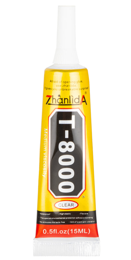 Colle liquide Zhanlida T-8000, 15ml, Transparent