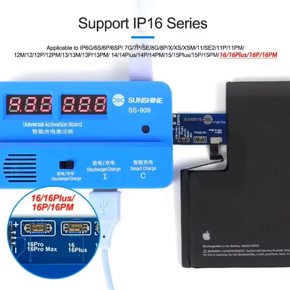 Alimentatore Scheda Sunshine SS-909 per Apple iPhone / iPad / Serie Universale, 2in1