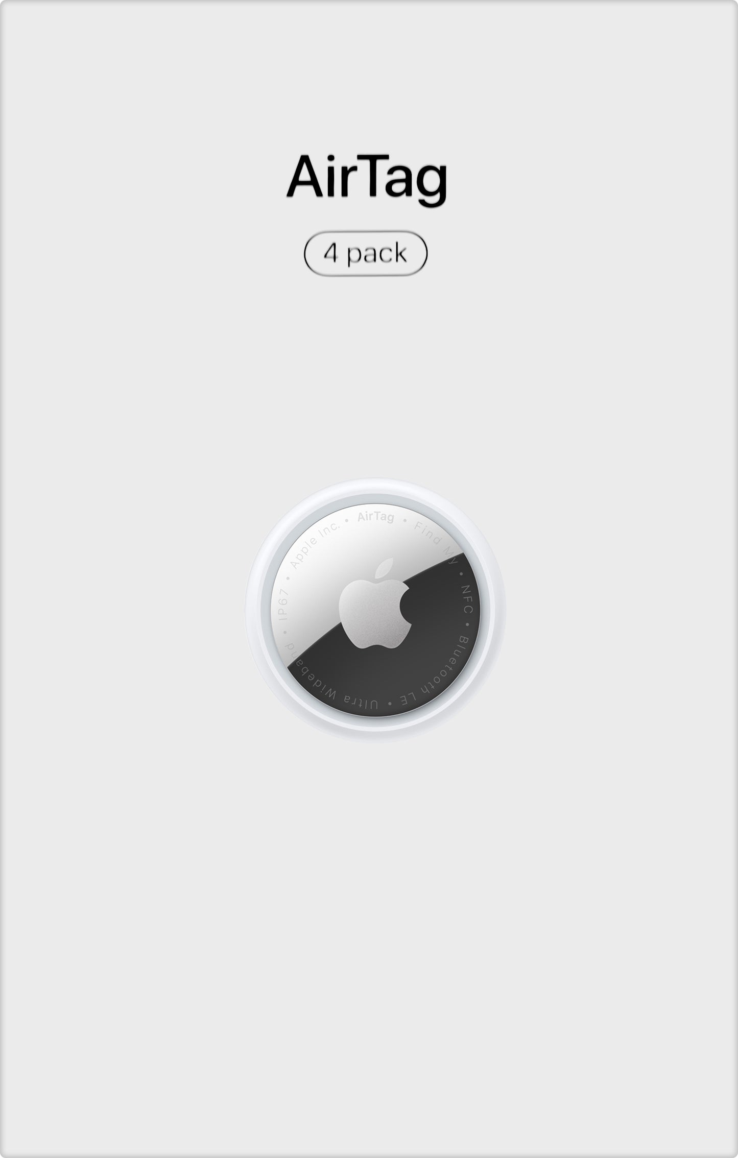 Apple AirTag, Set 4 Pièces, Blanc MX542AM/A