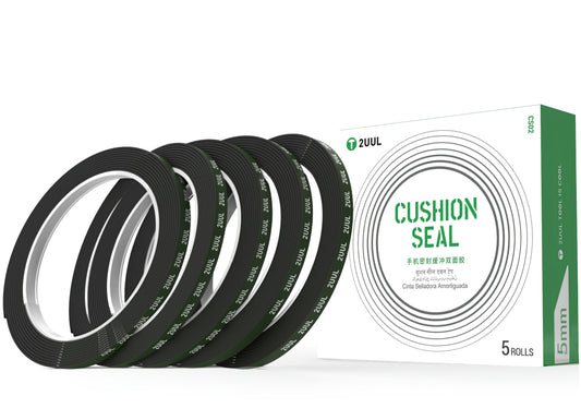 Nastro Adesivo 2UUL CS02, 5mm, Nero, Set 5 pezzi