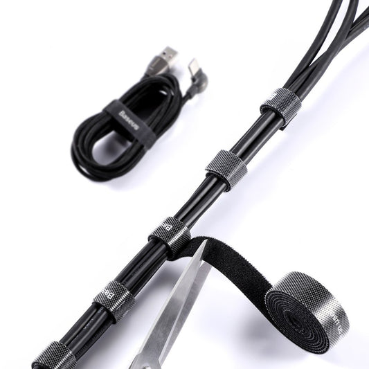 Organisateur de câbles Baseus Circle, Velcro, 3m, Noir ACMGT-F01