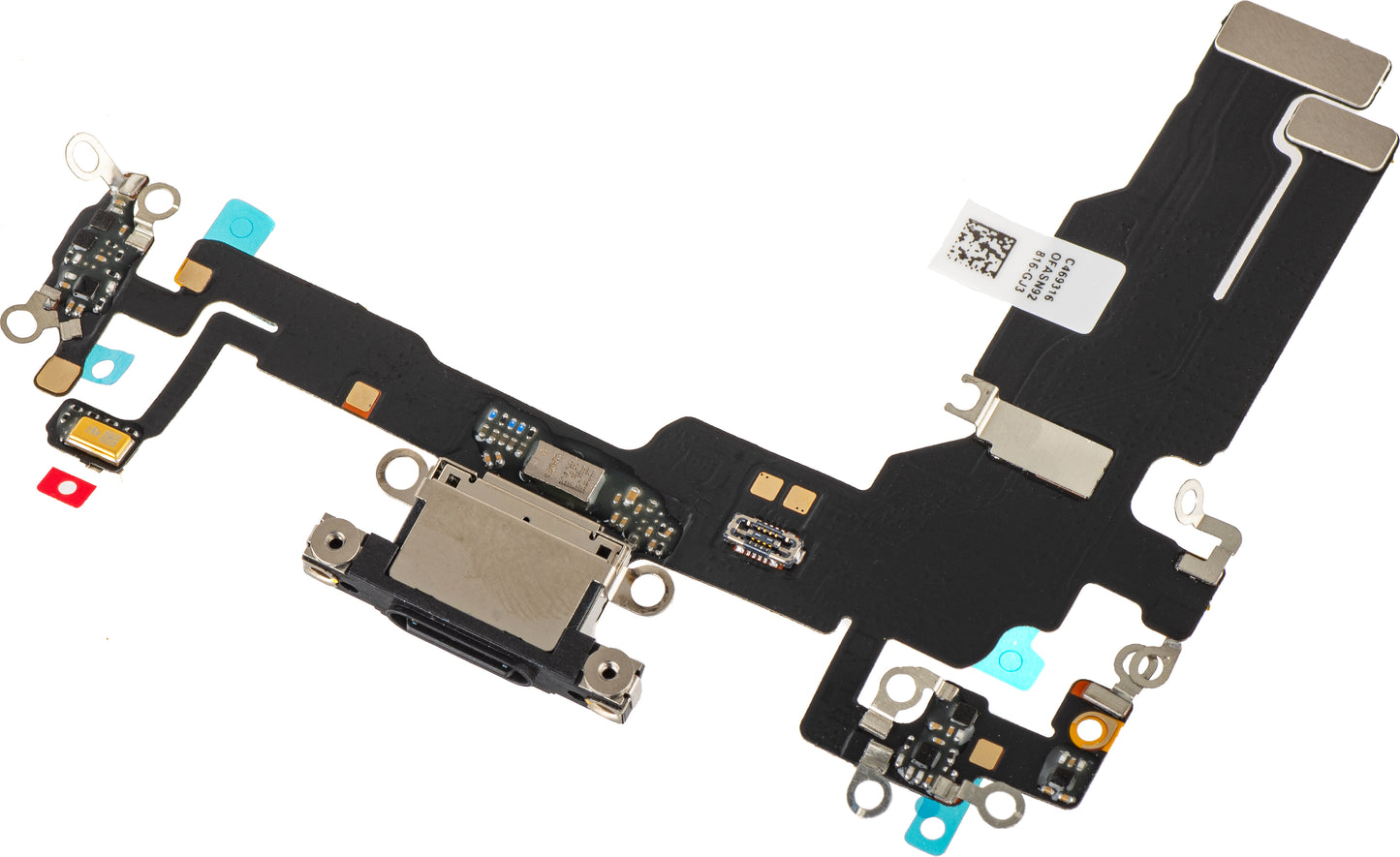 Nastro con Connettore di Ricarica - Microfono Apple iPhone 15, Nero