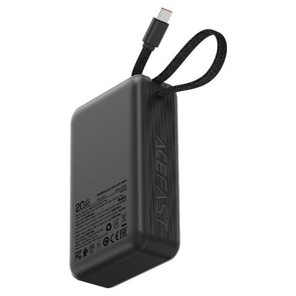 Batteria Esterna Acefast M21, 20000mAh, 65W, QC + PD, 1 x USB-A - 2 x USB-C, Nera