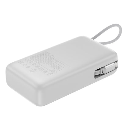 Externer Akku Acefast M34, 20000mAh, 45W, QC + PD, 1 x USB-A - 2 x USB-C, Silber
