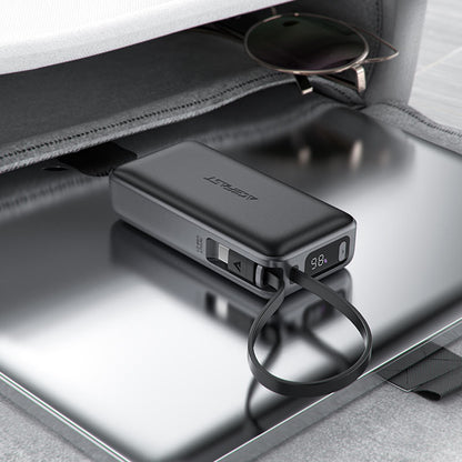 Batterie Externe Acefast M7, 10000mAh, 30W, QC + PD, 1 x USB-A - 2 x USB-C, Noire.