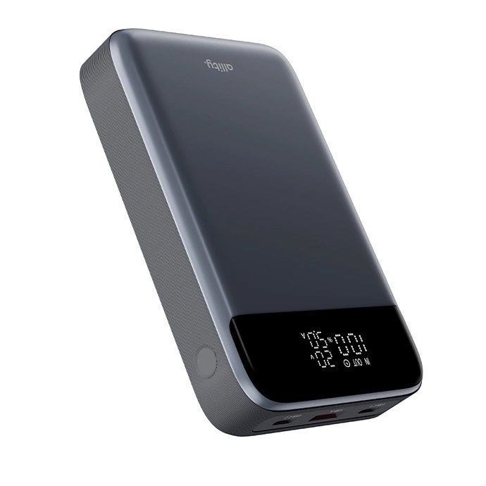 Batteria Esterna Allity. APB-200 PocketPower, 10000mAh, 33W, QC + PD, 1 x USB-A - 1 x USB-C, Grigio
