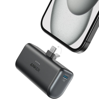Batteria Esterna Anker Nano, 5000mAh, 22.5W, PD, 2 x USB-C, Nera A1653H11
