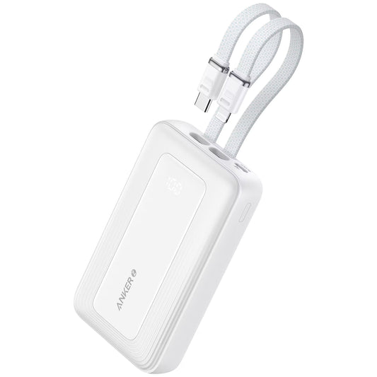 Batterie Externe Anker PowerCore, 20000mAh, 30W, QC + PD, 1 x Lightning - 1 x USB-A - 2 x USB-C, Blanche A1681H21