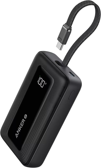 Batteria Esterna Anker Zolo, 20000mAh, 30W, QC + PD, 1 x USB-A - 2 x USB-C, Nera A1689H11