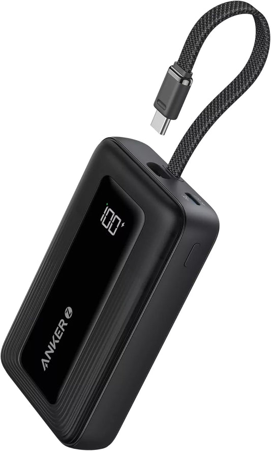 Externer Akku Anker Zolo, 20000mAh, 30W, QC + PD, 1 x USB-A - 2 x USB-C, Schwarz A1689H11