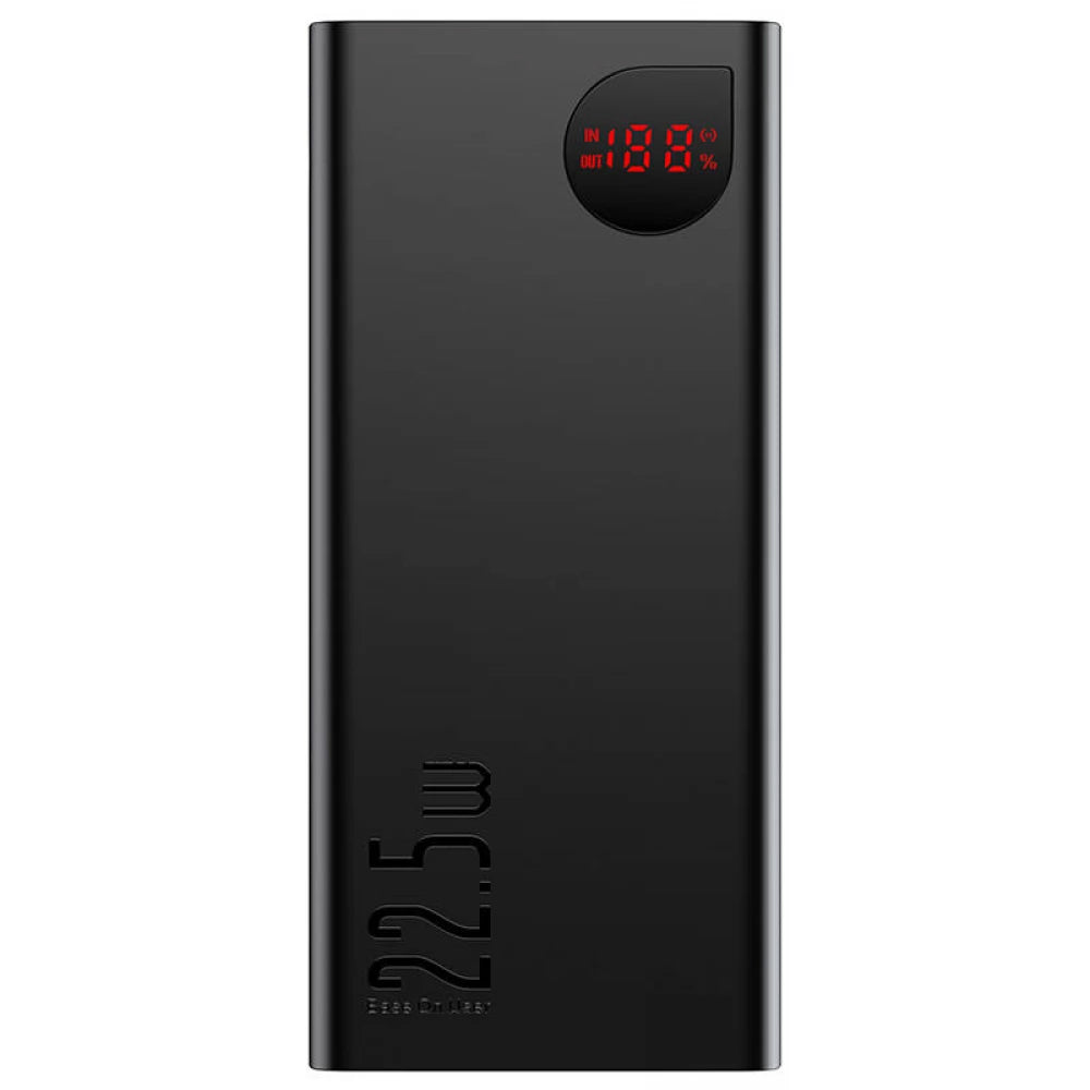 Batterie Externe Baseus Adaman, 20000mAh, 22.5W, QC + PD, 1 x USB-C - 2 x USB-A, Noire PPAD070101