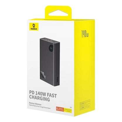Batterie Externe Baseus Adaman, 24000mAh, 140W, QC + PD, 1 x USB-C - 2 x USB-A, Noire P10021508113-00