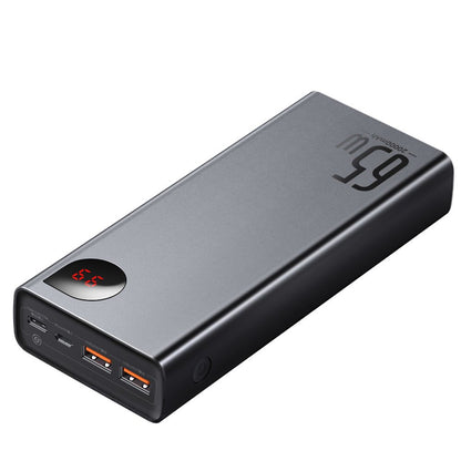 Externer Akku Baseus Adaman, 20000mAh, 65W, QC + PD, 1 x USB-C - 2 x USB-C, Schwarz, Wiederversiegelt PPIMDA-D01