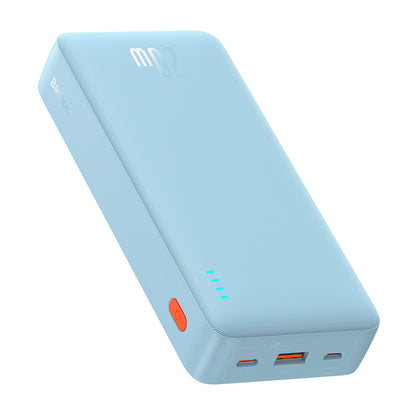 Batterie Externe Baseus Airpow, 20000mAh, 20W, QC + PD, 1 x USB-A - 1 x USB-C, Bleue P10022804313-00