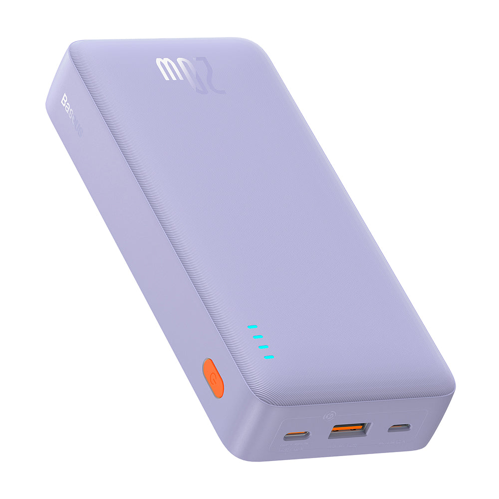 Externer Akku Baseus Airpow, 20000mAh, 20W, QC + PD, 1 x USB-A - 1 x USB-C, Lila P10022804513-00