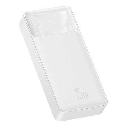 Batteria esterna Baseus Bipow, 20000mAh, 15W, 1 x USB-C - 2 x USB-A, bianco PPBD050102 