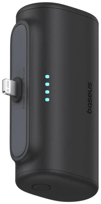 Batteria Esterna Baseus Compact, 5000mAh, 20W, PD, 1 x Lightning - 1 x USB-C, Nera P10068307113-00