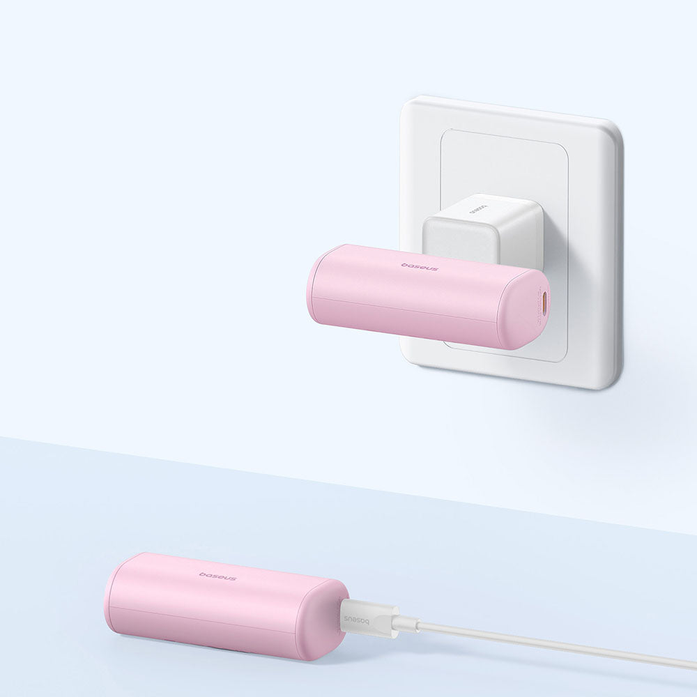 Batterie Externe Baseus Compact, 5000mAh, 20W, PD, 2 x USB-C, Rose P10068306413-00