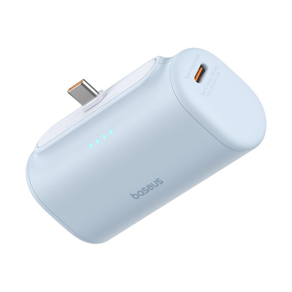 Batteria Esterna Baseus Compact, 5000mAh, 20W, PD, 2 x USB-C, Blu P10068306313-00