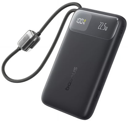 Batterie Externe Baseus EnerFill FC11, 10000mAh, 22,5W, QC + PD, 1 x Lightning - 1 x USB-A - 2 x USB-C, Noire E0027R04