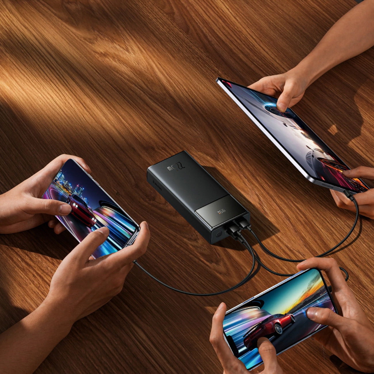 Batterie Externe Baseus EnerFill FP41, 30000mAh, 22.5W, QC + PD, 1 x USB-C - 2 x USB-A, Noire
