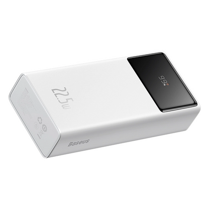 Batterie Externe Baseus EnerFill FP41, 30000mAh, 22.5W, QC + PD, 1 x USB-C - 2 x USB-A, Blanche