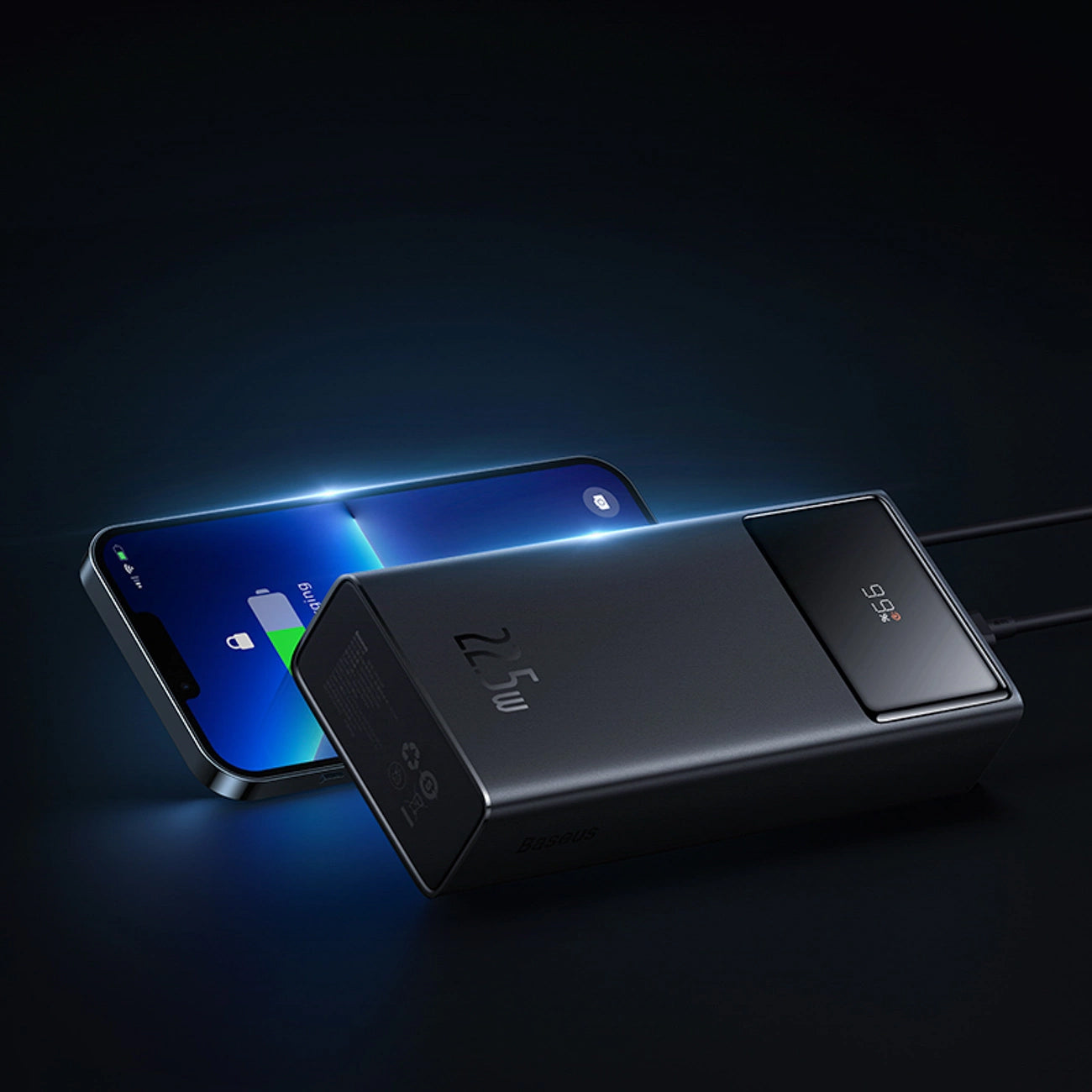 Batterie Externe Baseus EnerFill FP41, 30000mAh, 22.5W, QC + PD, 1 x USB-C - 2 x USB-A, Noire