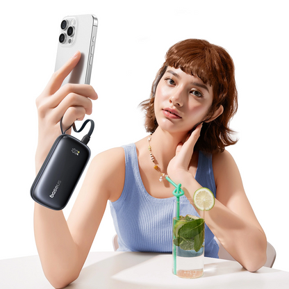 Externer Akku Baseus EnerFill FC21 QPow 3 Ultra, 10000mAh, 22.5W, QC + PD, 1 x USB-A - 1 x USB-C, Schwarz