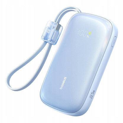Externer Akku Baseus EnerFill FC21 Qpow 3 Ultra, 20000mAh, 22.5W, QC + PD, 1 x USB-A - 1 x USB-C, Blau E0027M03
