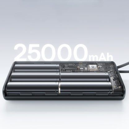 Externe Batterie Baseus EnerFill FC41, 25000mAh, 145W, QC + PD, 1 x USB-A - 3 x USB-C, Schwarz E0028H03
