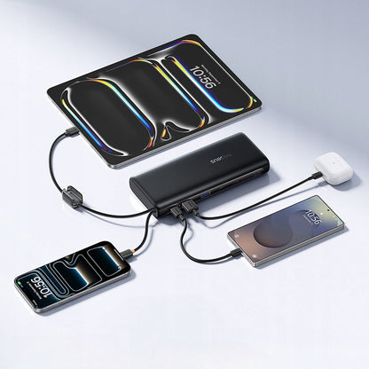 Externe Batterie Baseus EnerFill FC41, 25000mAh, 145W, QC + PD, 1 x USB-A - 3 x USB-C, Schwarz E0028H03