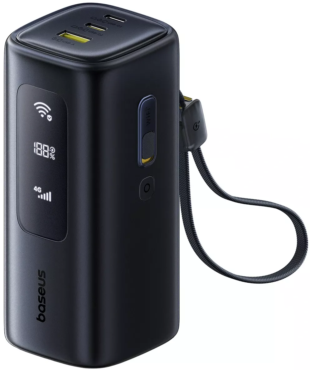 Batteria Esterna Baseus EnerGeek GX11, 20000mAh, 67W, QC + PD, 1 x USB-A - 2 x USB-C, Nera E0025701